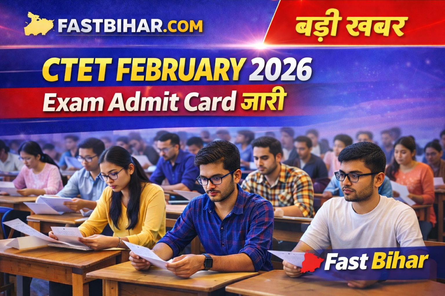 CTET February 2026 Exam City Details & Admit Card – City Slip, Revised Exam Date Update