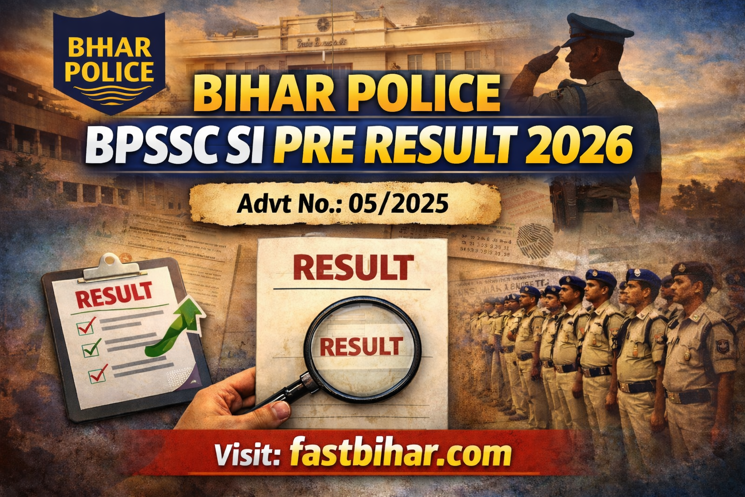 Bihar Police BPSSC SI Result 2026