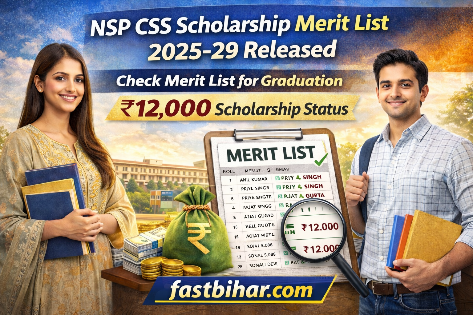 NSP CSS Scholarship Merit List 2025-29