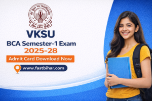 VKSU Ara BCA Sem-1 Admit Card 2025-28