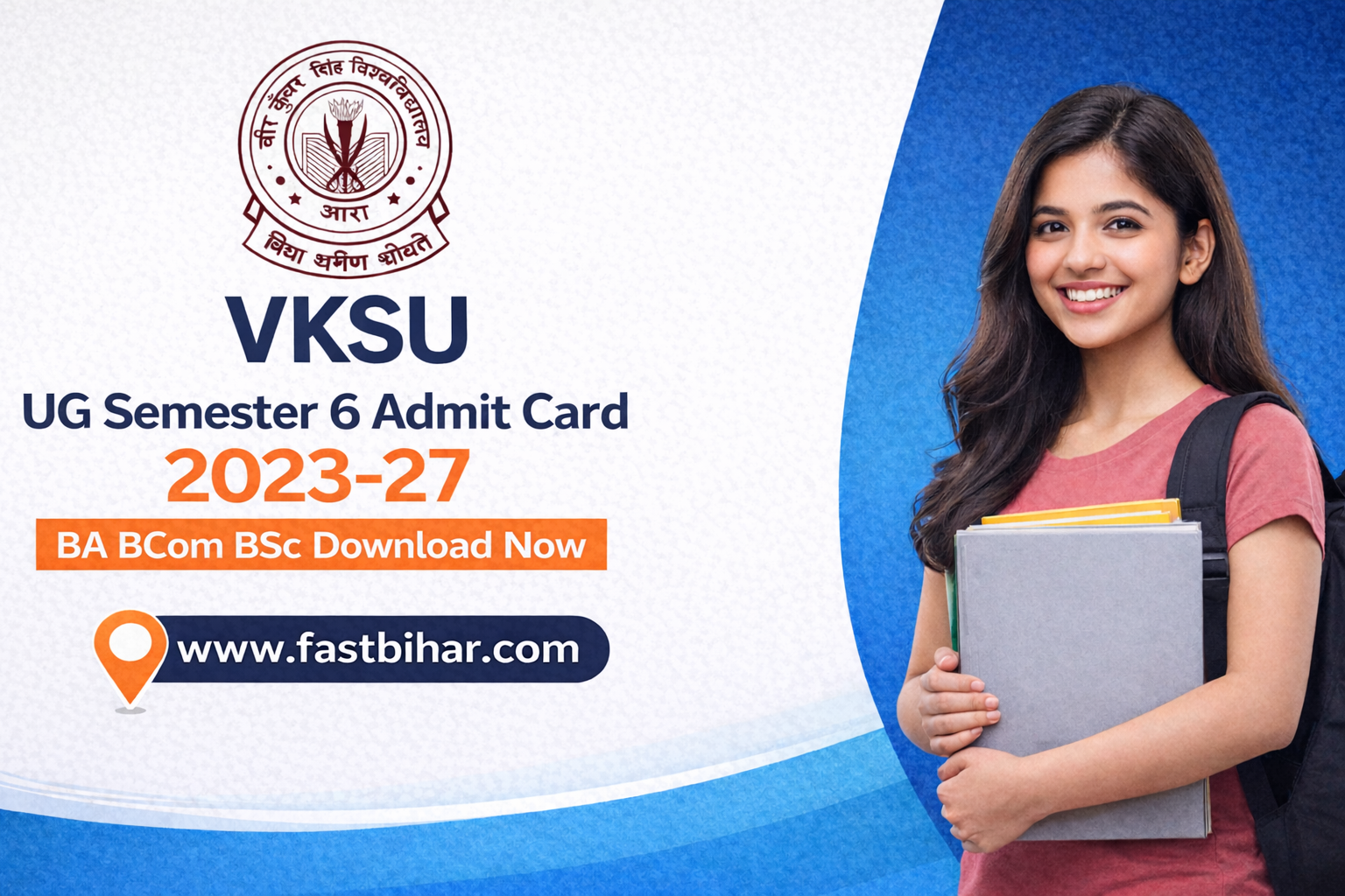 VKSU UG Semester 6 Admit Card 2023-27 Download