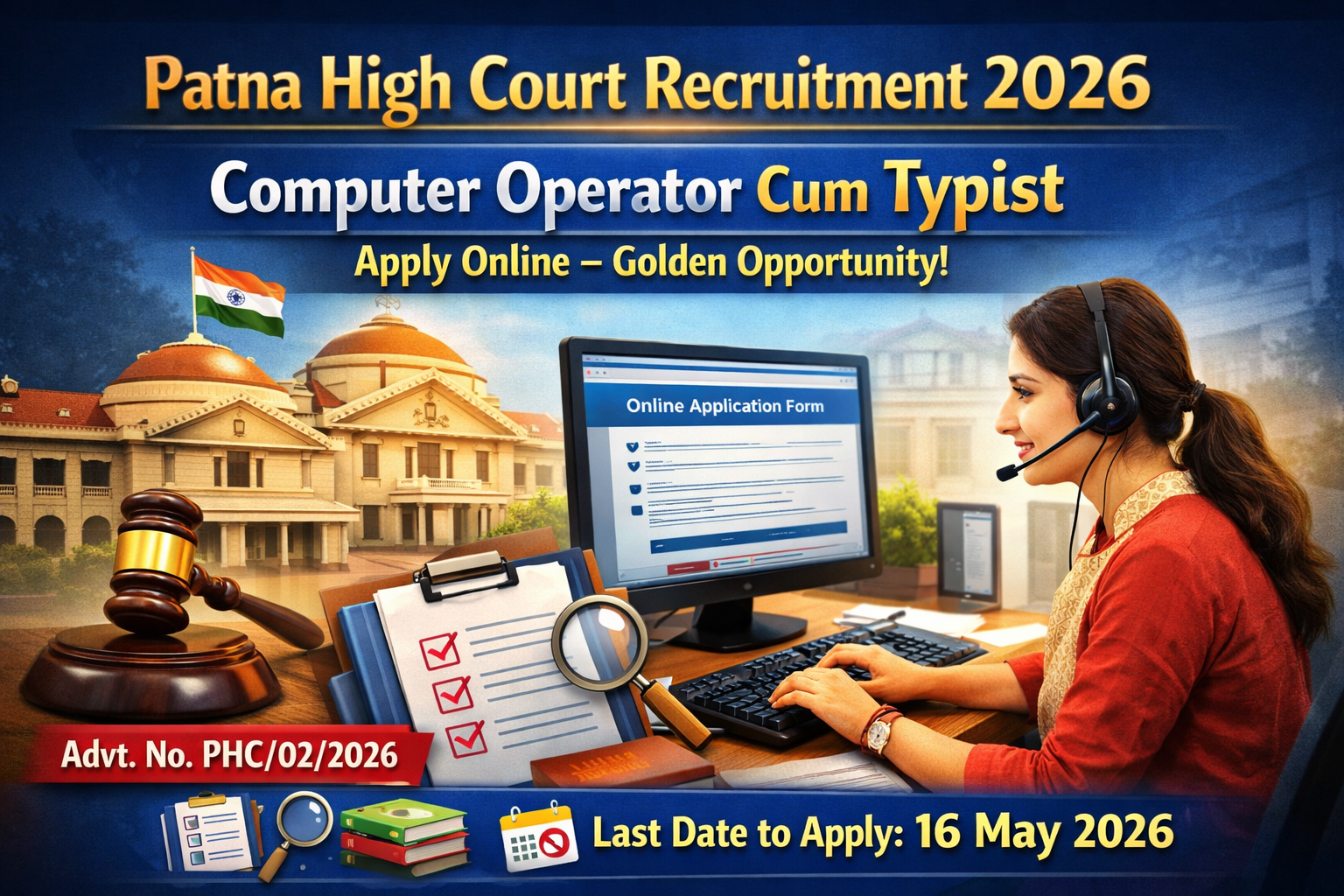 Patna High Court Computer Operator Cum Typist Recruitment 2026