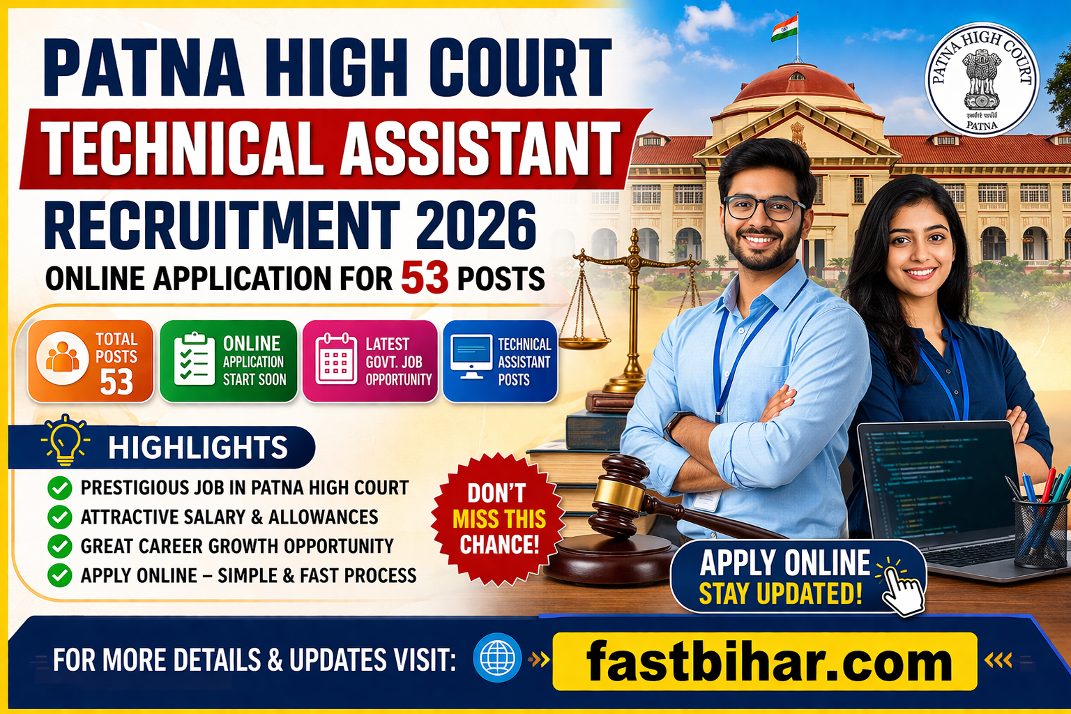 Patna High Court Technical Assistant Recruitment 2026