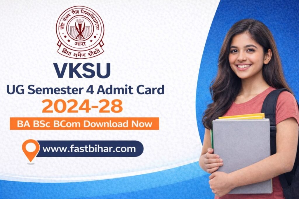 VKSU UG semester 4 Admit Card 2024-28 Download Link 2026