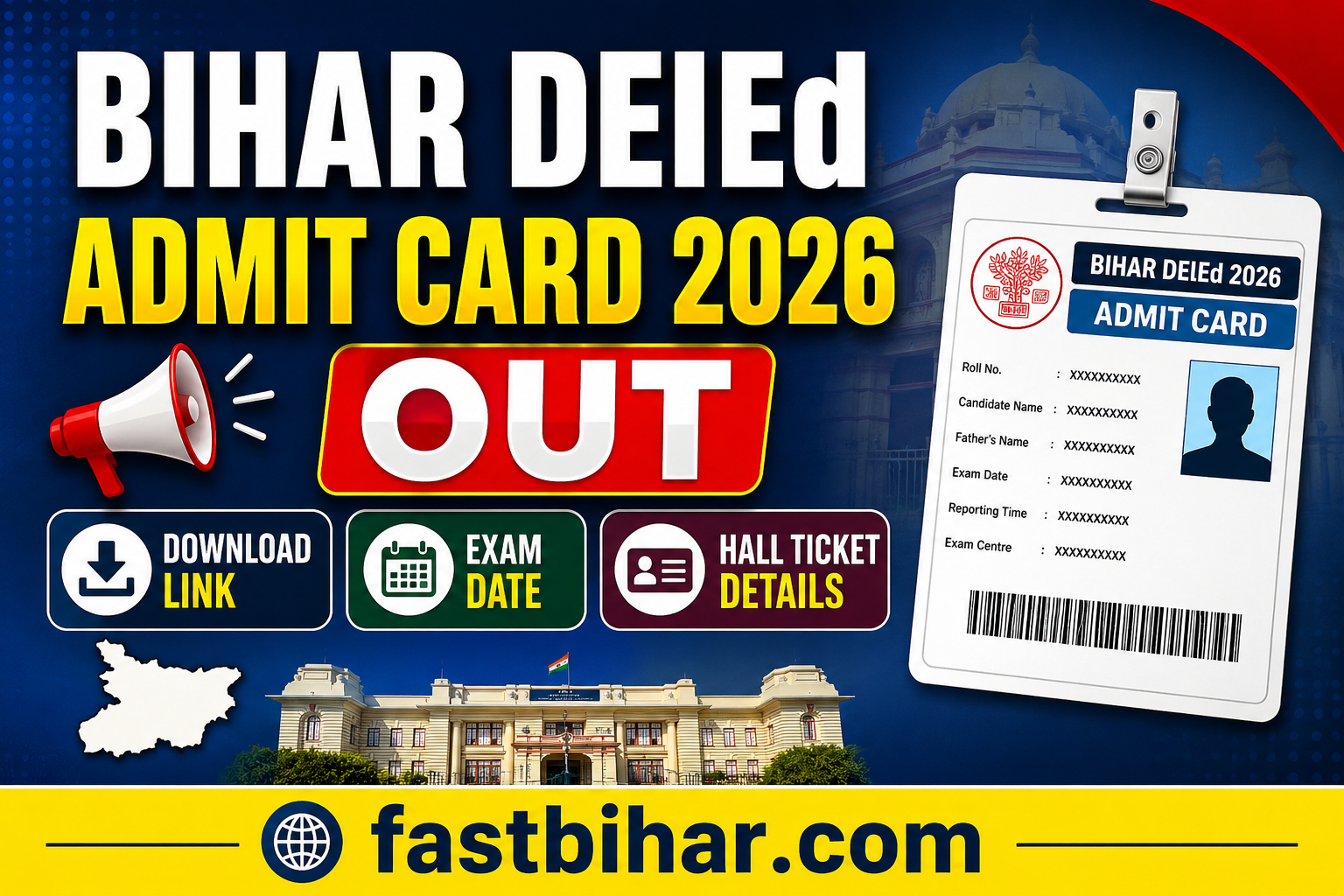 Bihar DElEd Admit Card 2026