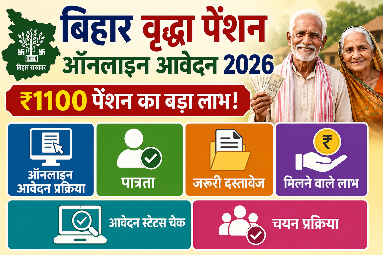 Bihar Old Age Pension Online Apply 2026 