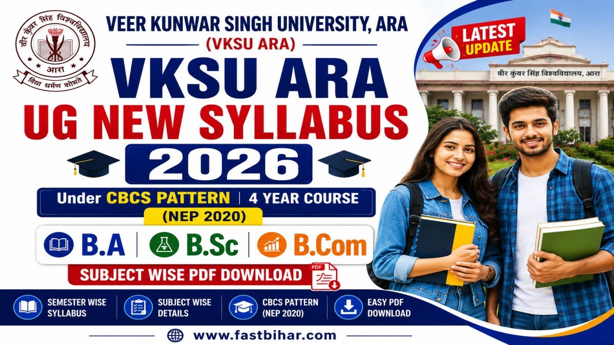 VKSU ARA UG New Syllabus Under CBCS Pattern 4 Year Course 2026