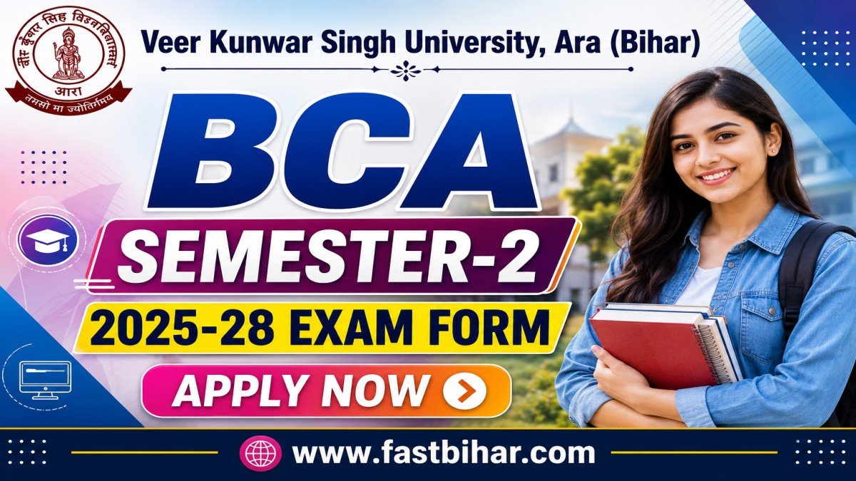 VKSU BCA Sem 2 Exam Form 2025-28