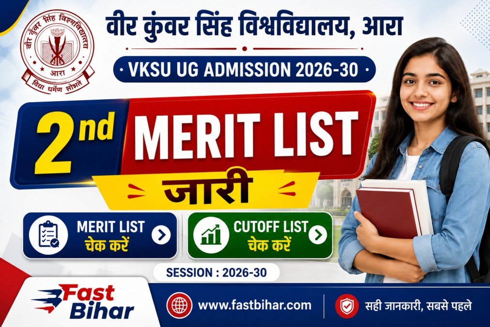 VKSU UG Admission 2nd Merit List 2026