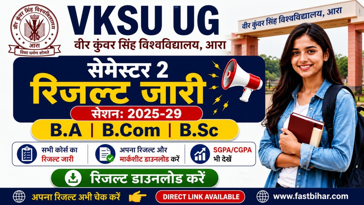 VKSU UG Semester 2 Result 2025-29