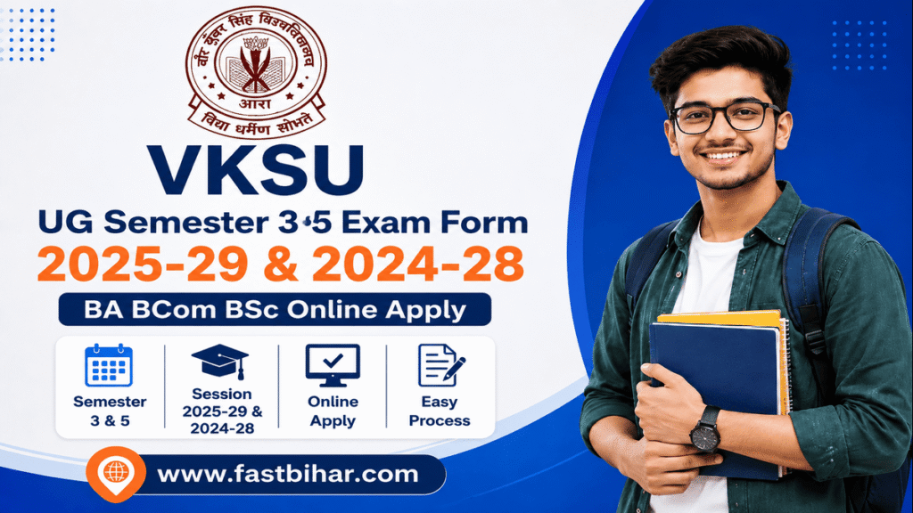 VKSU UG Semester 3 & 5 Exam Form 2026