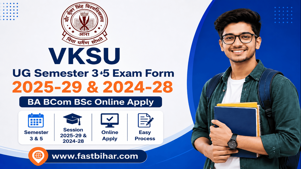 VKSU UG Semester 3 & 5 Exam Form 2026