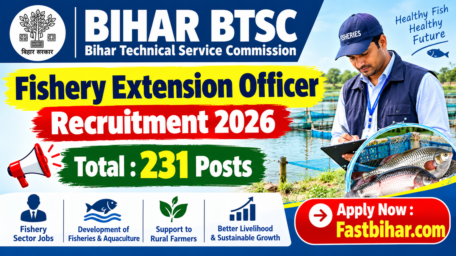 BTSC Fishery Extension Officer Recruitment 2026