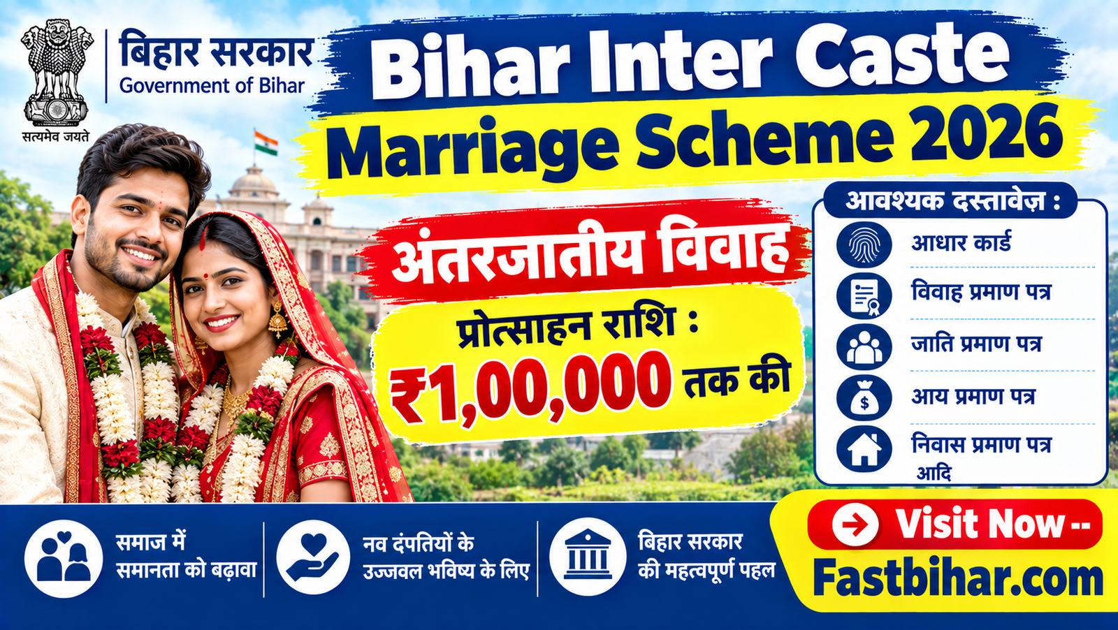 Bihar Inter Caste Marriage Scheme 2026