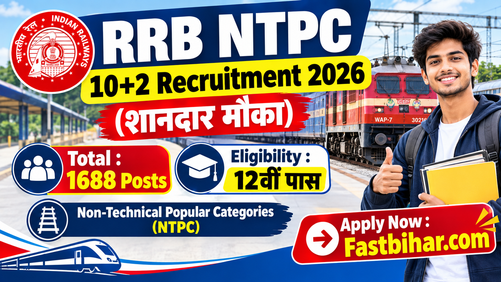 RRB NTPC 10+2 Recruitment 2026