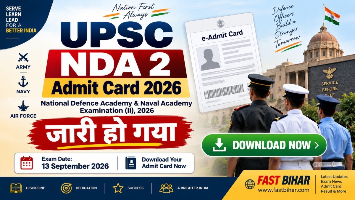 UPSC NDA 2 Admit Card 2026