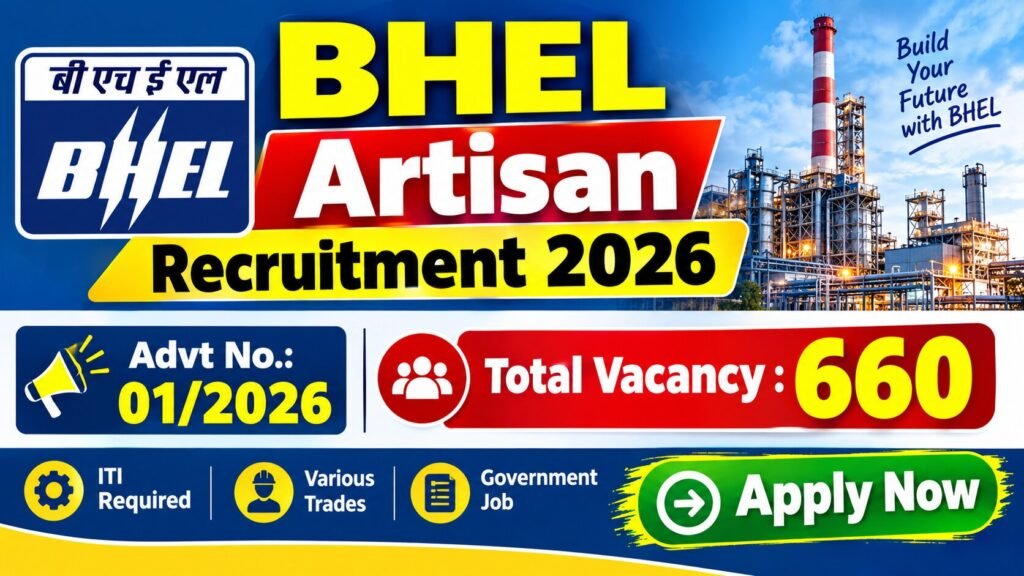 BHEL Artisan Recruitment 2026