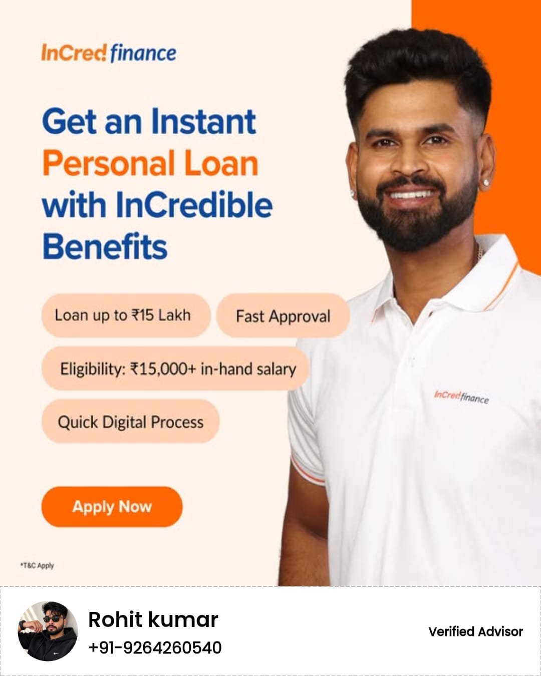 InCred Personal Loan Apply Online,